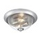 Westinghouse Fixture Ceiling Flush-Mount 60W 2-Light Basset 13In Brsh Nkl Clear Seed Glass 6115900 - alternate 6